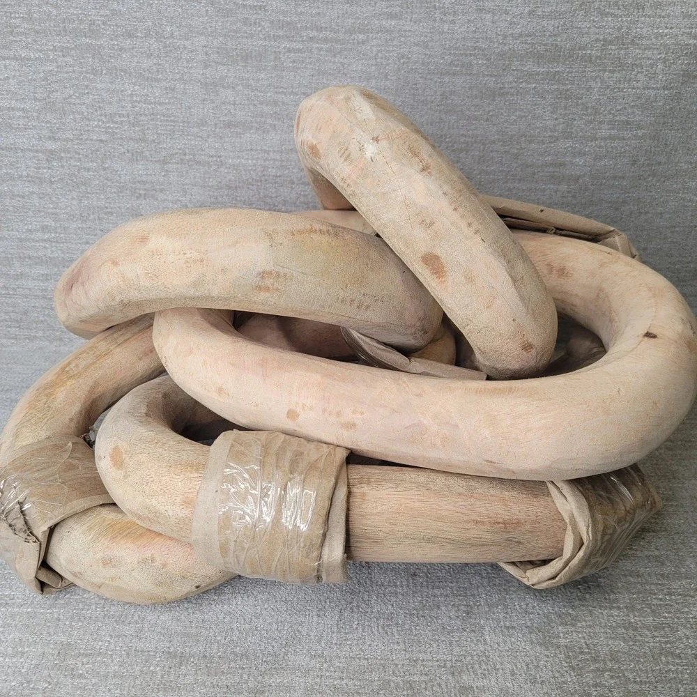 Pottery Barn Wood Chain Link Decor 44